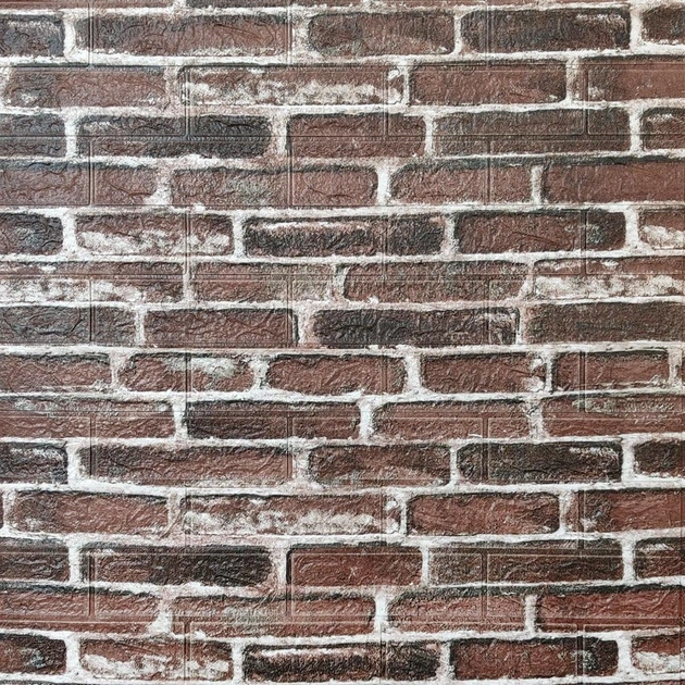 3D-панель декоративная самоклеящаяся под старинный кирпич 700x770x4 мм Красно-коричневый (BPN4-049) - фото 1 3D-панель декоративная самоклеящаяся под старинный кирпич 700x770x4 мм Красно-коричневый (BPN4-049) - фото 1