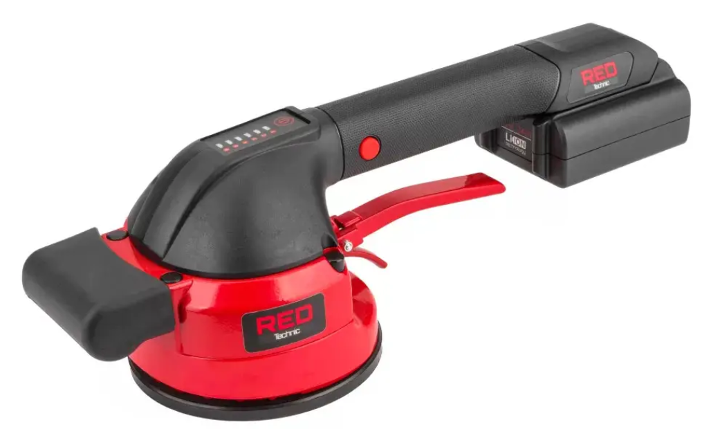 Присоска вибрационная аккумуляторная Red Technic RTAPW0010 2503547275 18 В 2 А/ч сила всасывания 50 кг