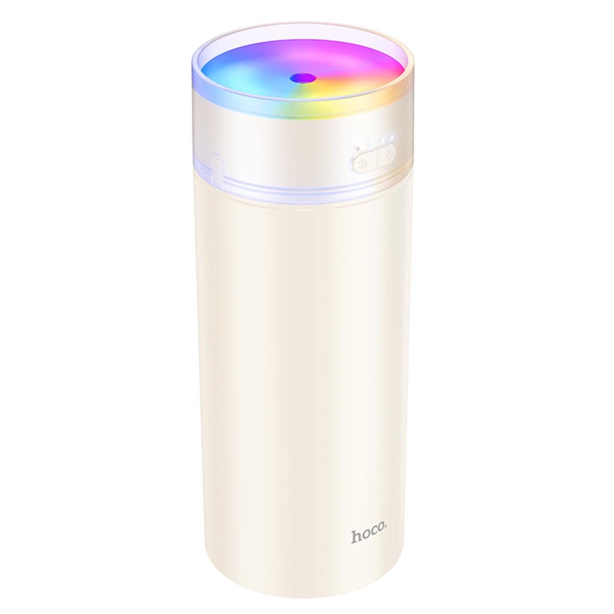 Зволожувач повітря нічник Hoco HX32 Single spray humidifier 1800mAh Beige (6942007646697)