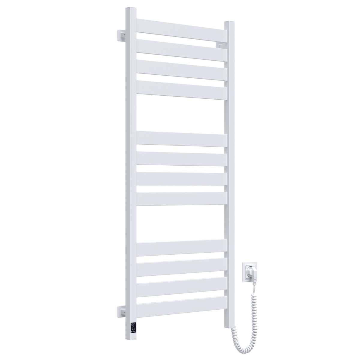 Полотенцесушитель NAVIN Largo Sensor с Wi-Fi правосторонний с таймером 500х1200 мм Белый бархат (E12-844055-5012)