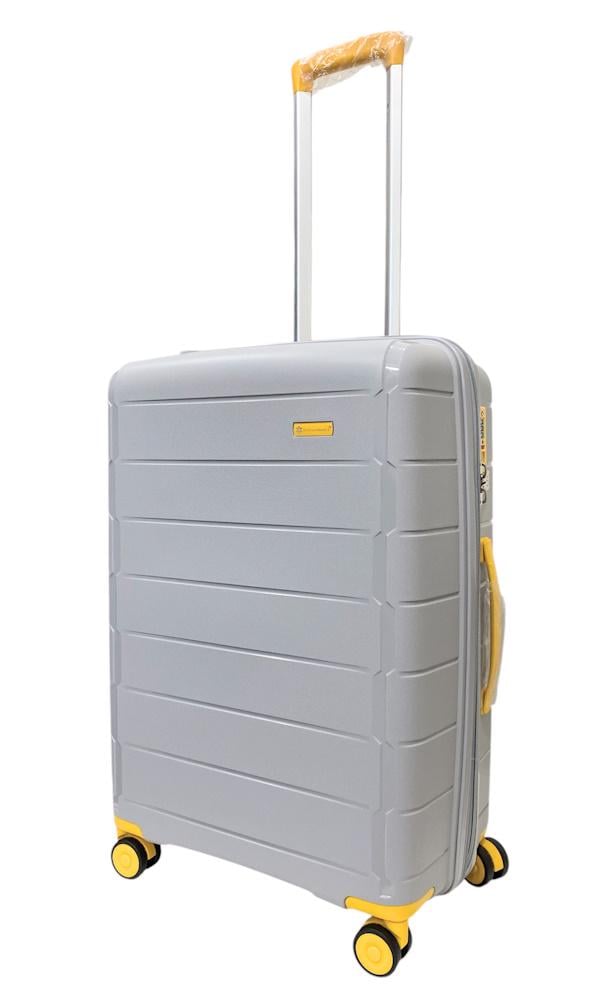 Чемодан Snowball 20303 M Серебряный (31706969)