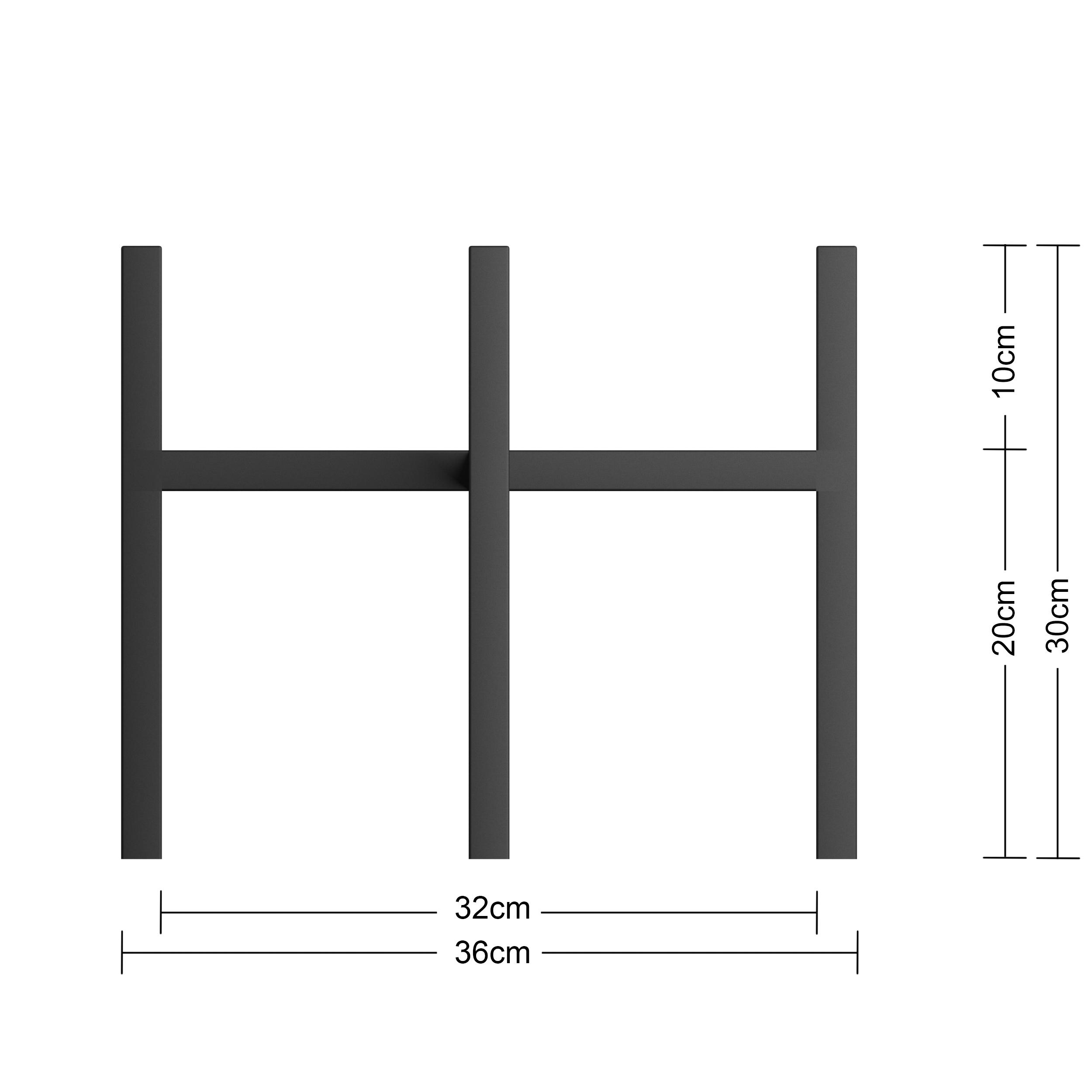 Подставка для цветов Orizon LOFT X BIG из металла 30х36х36 см Черный матированный - фото 4 Подставка для цветов Orizon LOFT X BIG из металла 30х36х36 см Черный матированный - фото 4