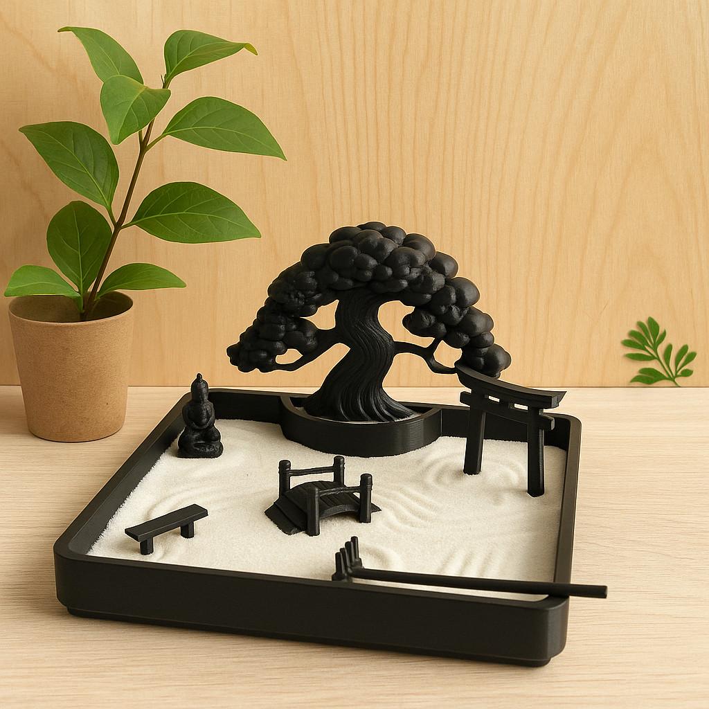 Дзен-сад японський для релаксу та медитації з піском та декором (2652496532) - фото 3 Дзен-сад японський для релаксу та медитації з піском та декором (2652496532) - фото 3