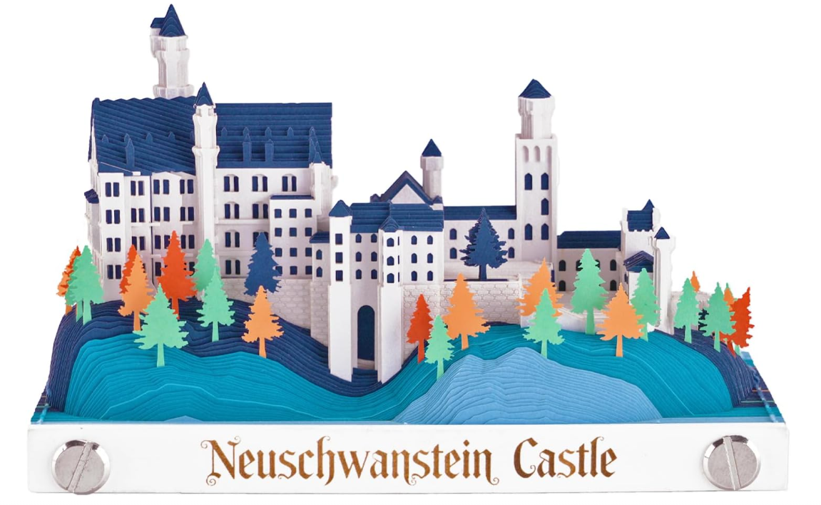 Календарь 3D с бумажной моделью замка 2025–2026 Neuschwanstein Castle (3030422709)