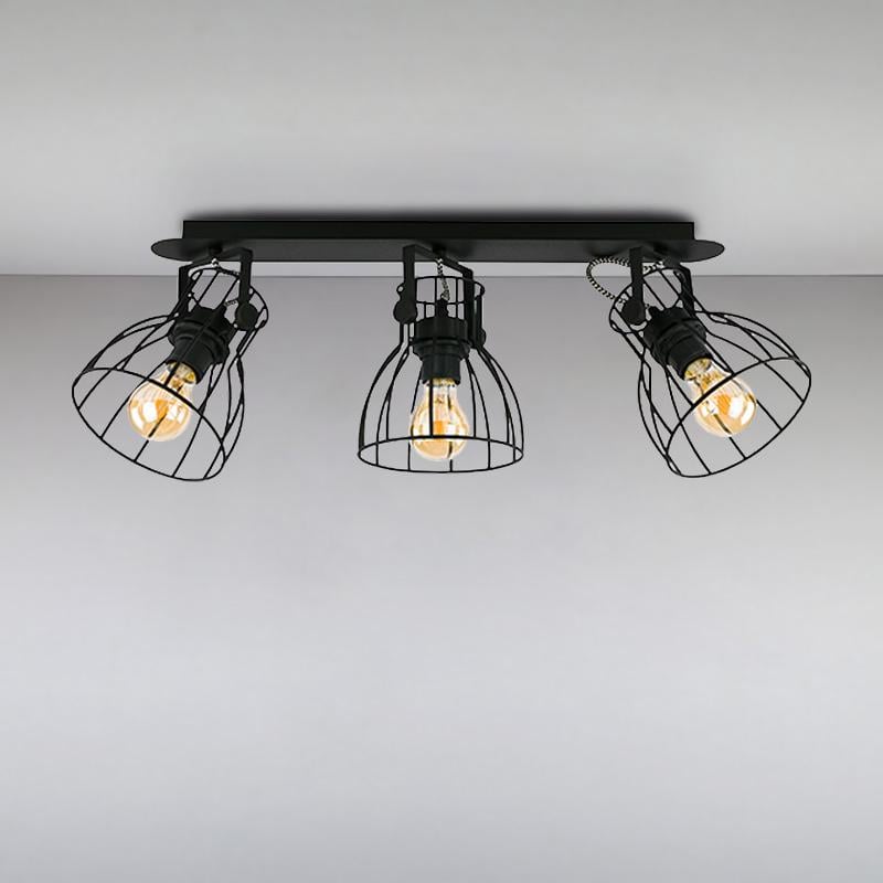 Люстра потолочная Light House NM-14745/3 BK+BK E27 ME Черный