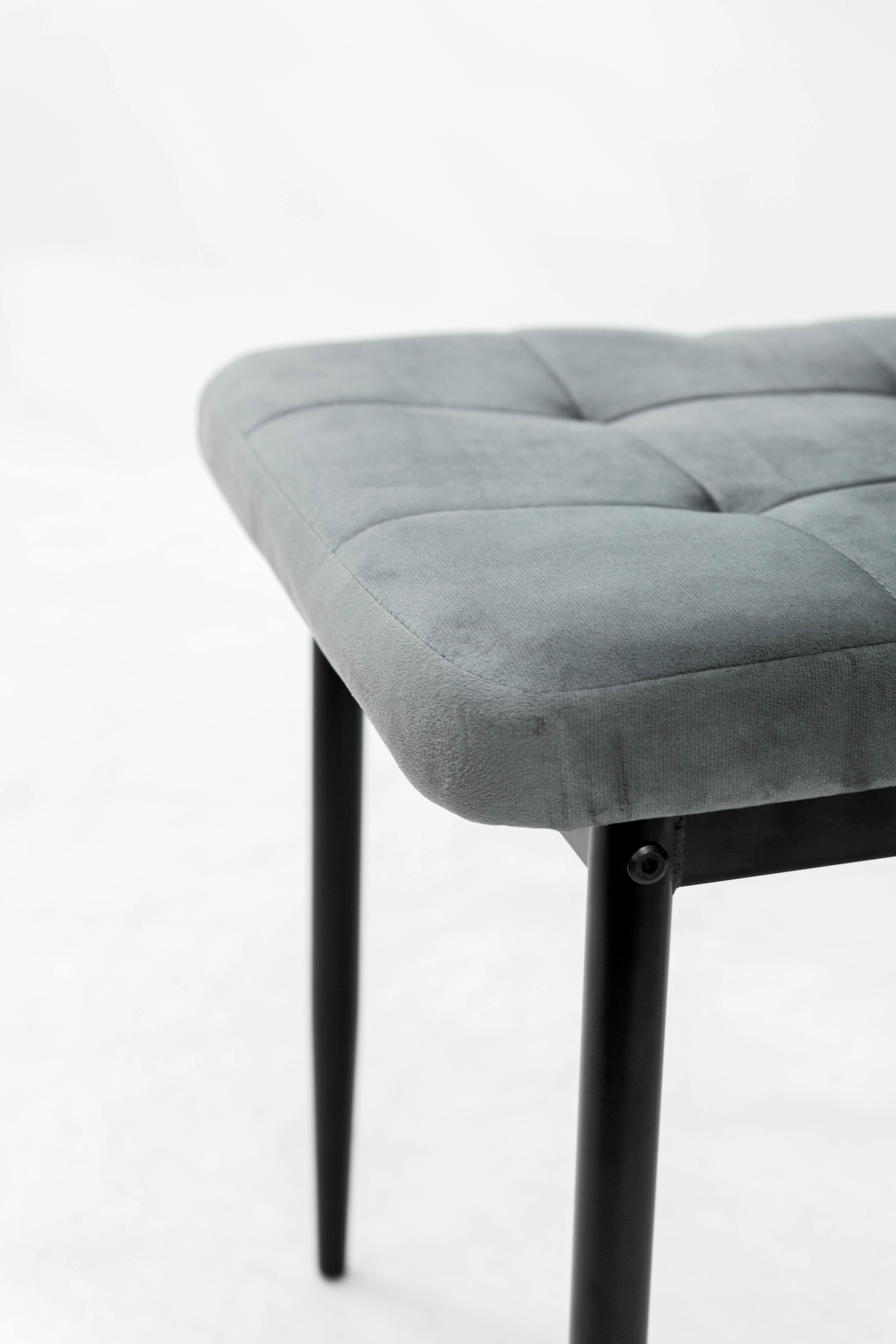 Стілець для кухні та вітальні ГРЕЙС Айс 410х980х510 мм Чорний/Сірий (GAА0056133) - фото 6