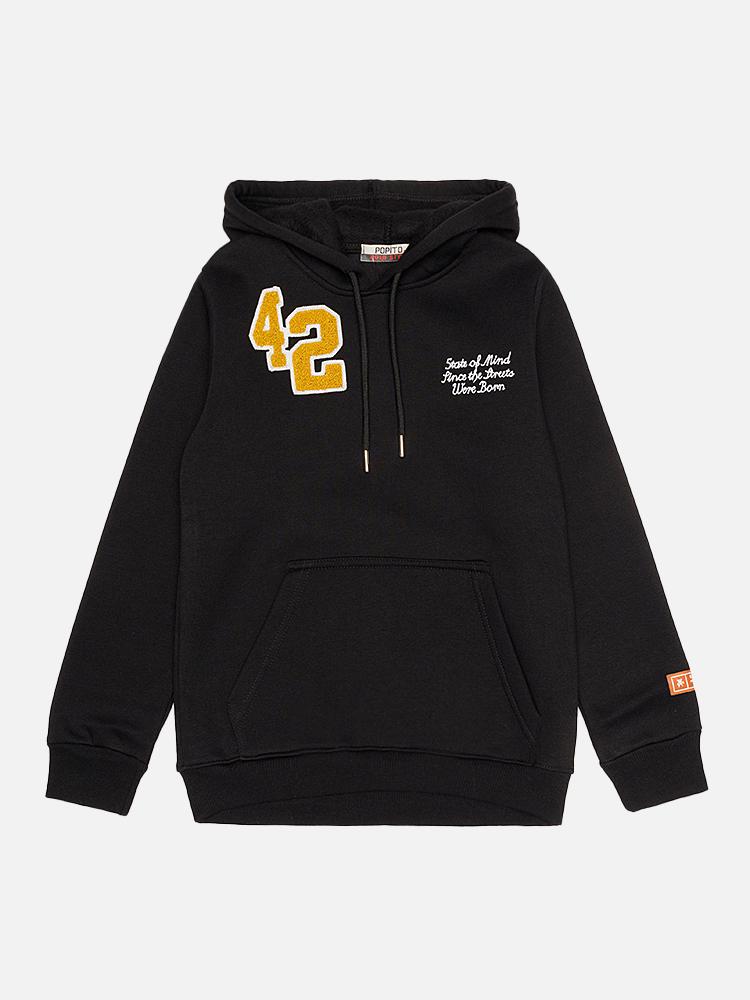 Худи для мальчика 134 см Черный (SKT000921335)