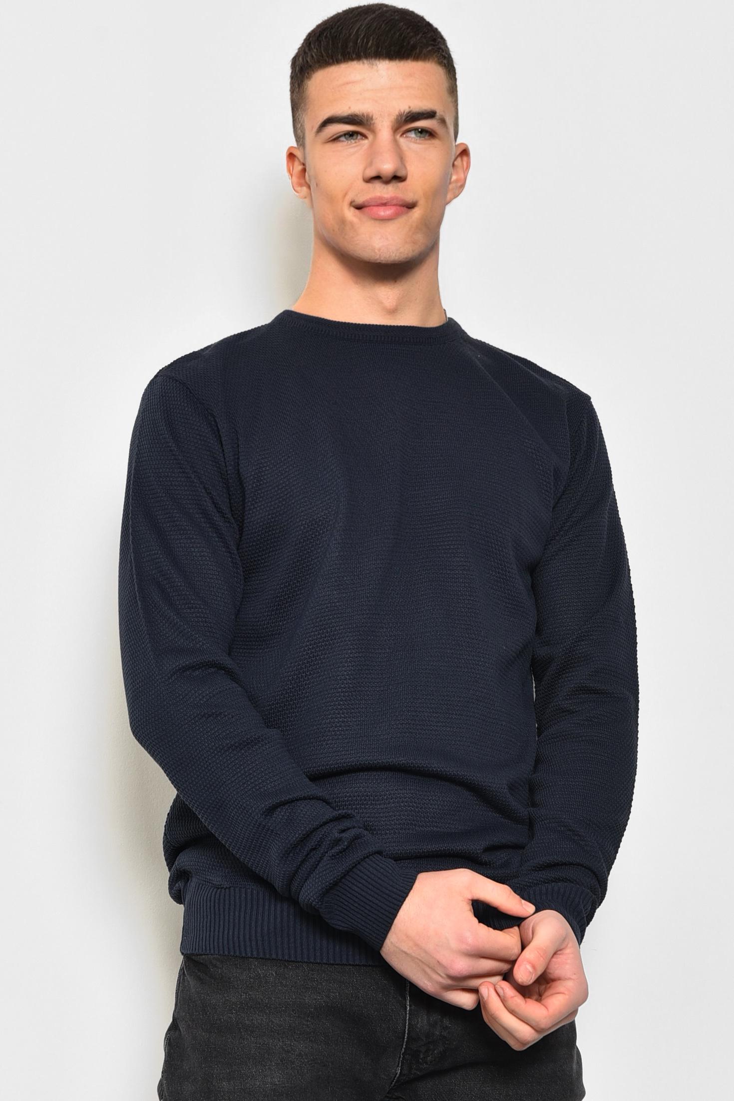 Свитер мужской L Синий (173338) - фото 2