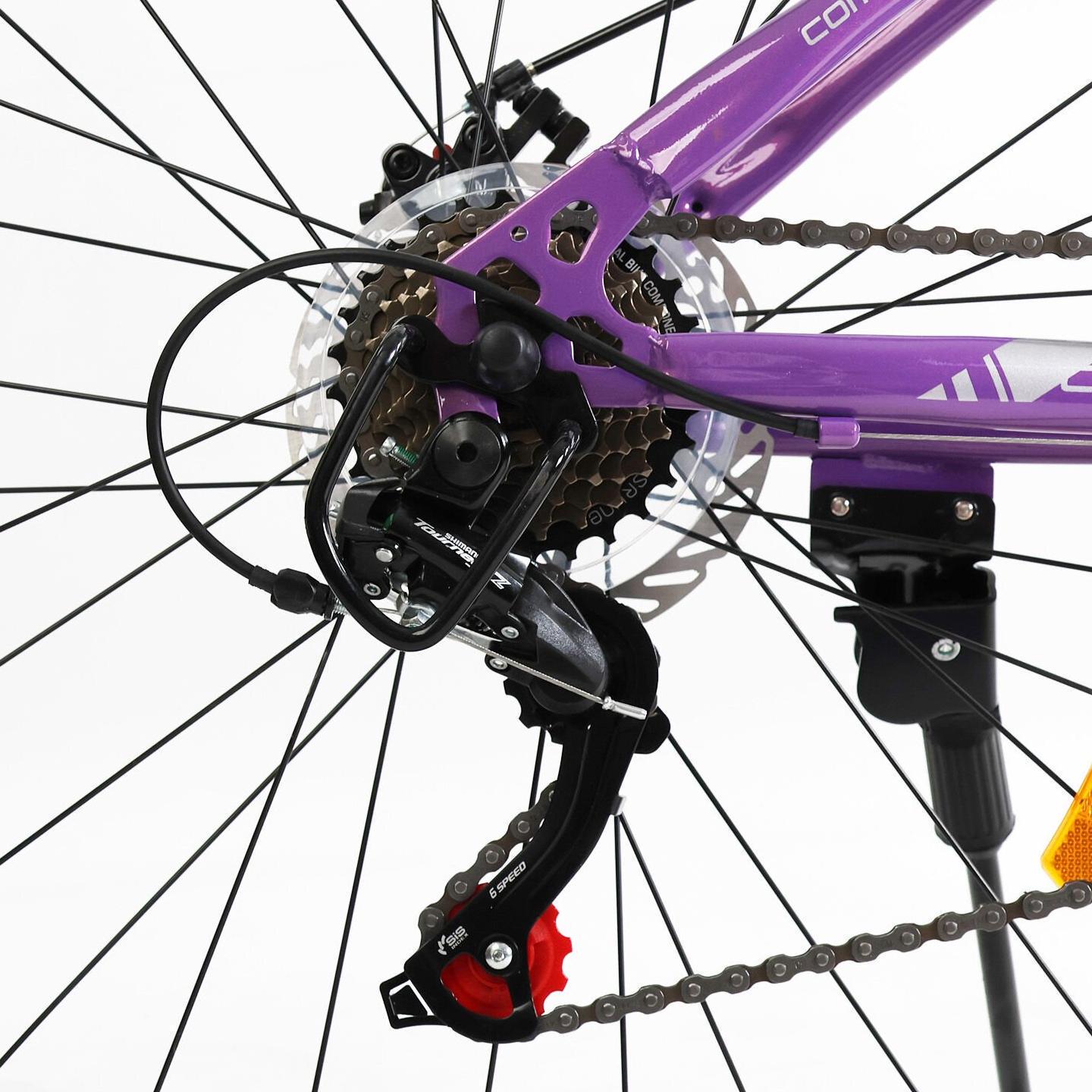 Велосипед горный Corso Amber 27,5" рама 15" Фиолетовый - фото 6 Велосипед горный Corso Amber 27,5" рама 15" Фиолетовый - фото 6