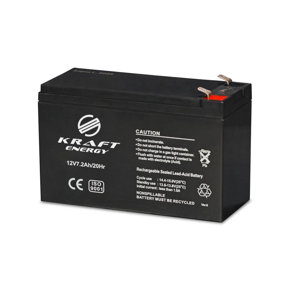 Аккумулятор Kraft AGM 12V 7,2Ah (44-00054)