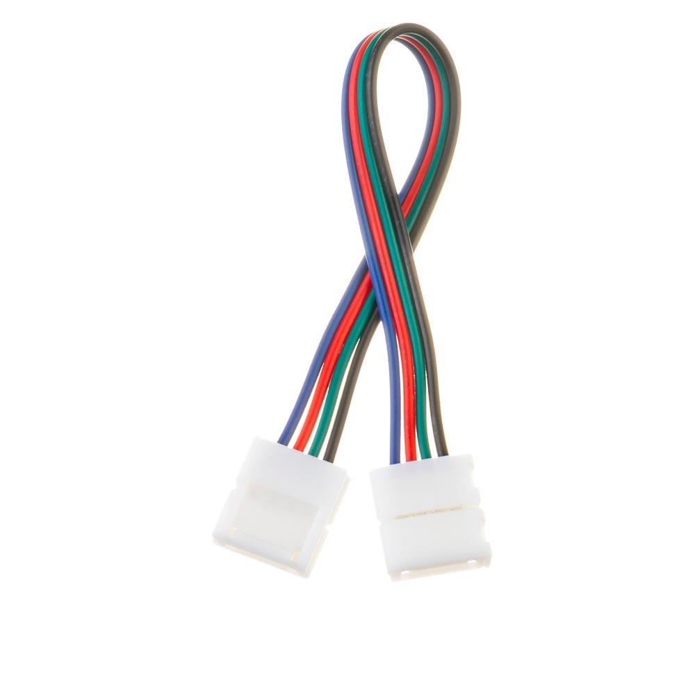 Коннектор для светодиодной ленты RGB 12V 10 мм провод/2 зажим №9 (2215752720) Коннектор для светодиодной ленты RGB 12V 10 мм провод/2 зажим №9 (2215752720)