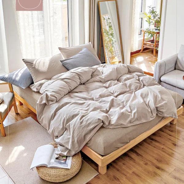 Комплект постельного белья Viluta Wash 13 вареный хлопок семейный (1907)