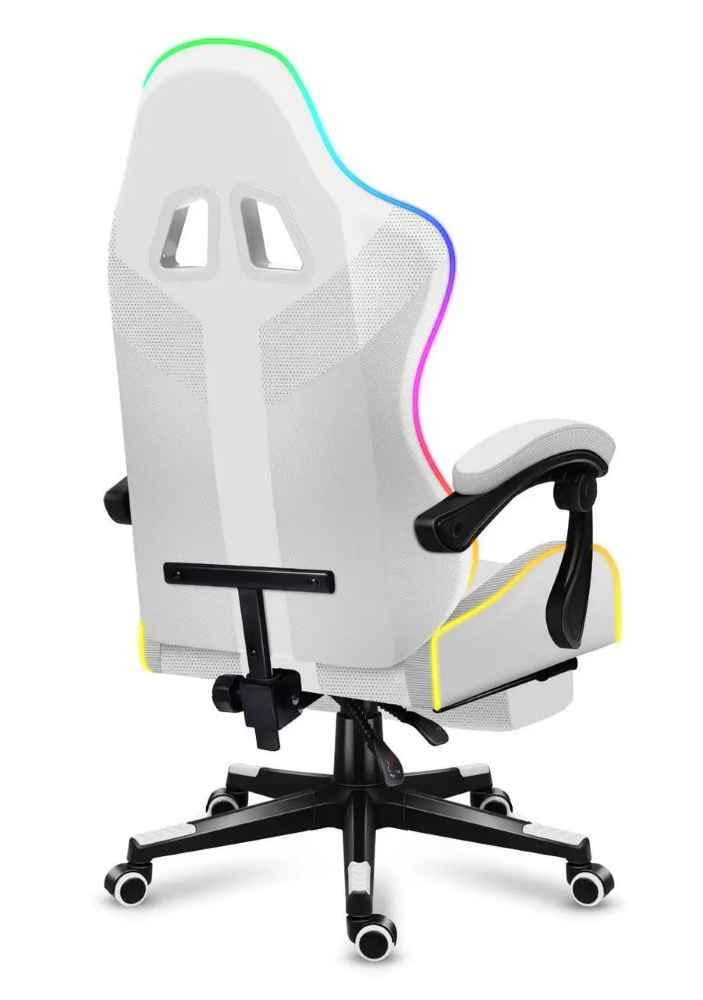 Компьютерное кресло Huzaro Force 4,7 RGB White (Force 4.7 RGB White_melvNM) - фото 4