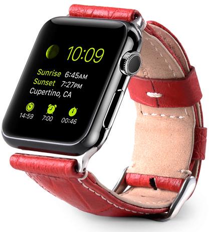 Шкіряний ремінець Melkco Premium Leather Strap for Apple Watch 38/40/41mm, Red (APIW38LSST1RDCR)