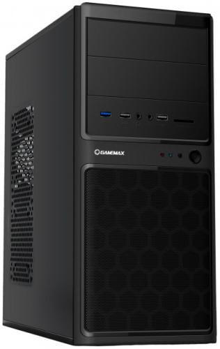 Корпус GameMax MT-306-NP-U3-CR черный, без БП, Mini Tower, Micro ATX / Mini ITX, 1хUSB 3.0, 2хUSB 2.0, Card Reader, 380x173x368 мм