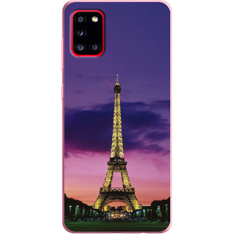 Чехол Boxface Samsung A315 Galaxy A31 Полночь в Париже Розовый силикон (39470-up964-41981)