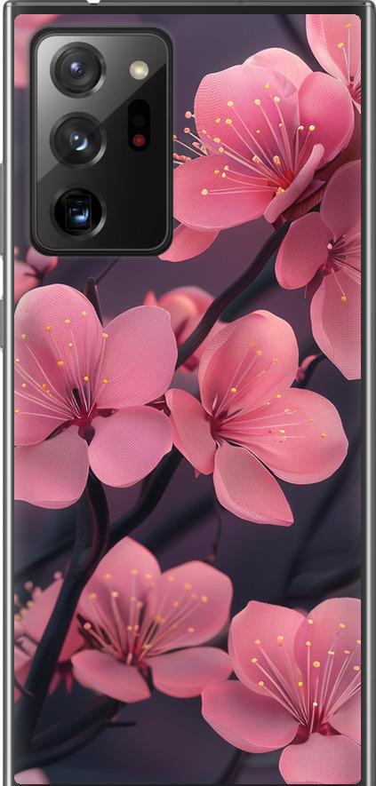 Чехол на Samsung Galaxy Note 20 Ultra Пурпурная сакура (6075t-2051-42517) Чехол на Samsung Galaxy Note 20 Ultra Пурпурная сакура (6075t-2051-42517)