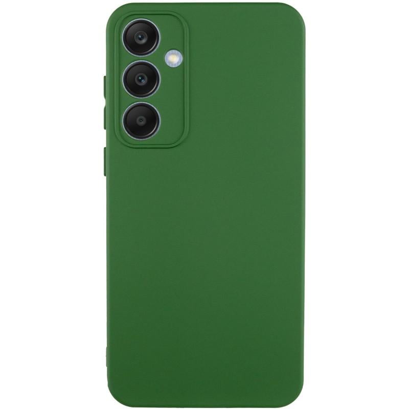 Противоударный Чехол Silicone Cover Lakshmi Full Camera (AA) для Samsung Galaxy A05s Зеленый / Dark green