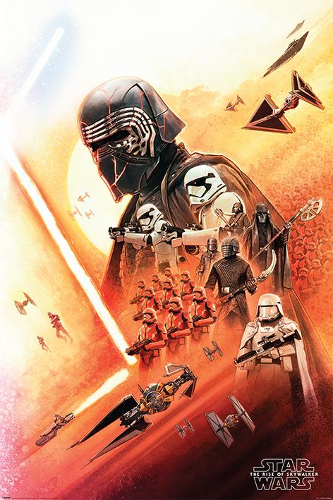 Постер плакат Звездные Войны Скайуокер Восход Кайло Рен/Star Wars The Rise of Skywalker Kylo Ren 61x91,5 см