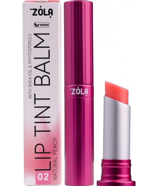 Бальзам для губ тінт Zola Lip Tint Balm 02 Peach Natural 3 г