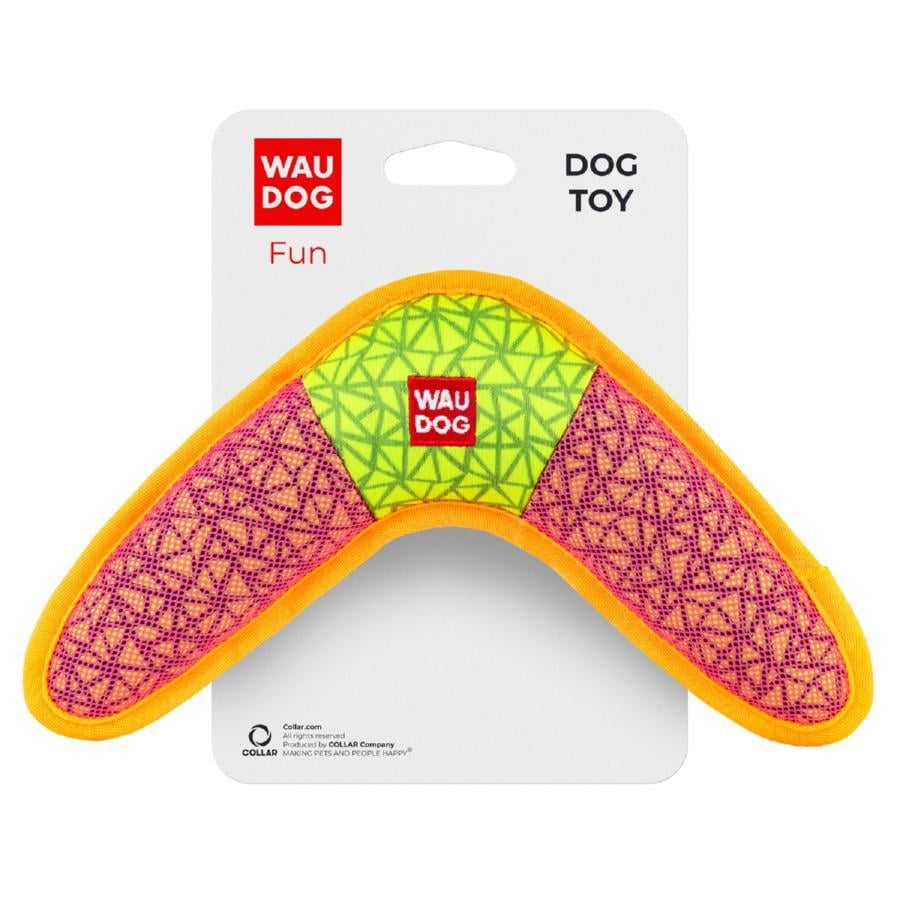 Игрушка для собак Waudog Fun Бумеранг 24х14 см Розовый