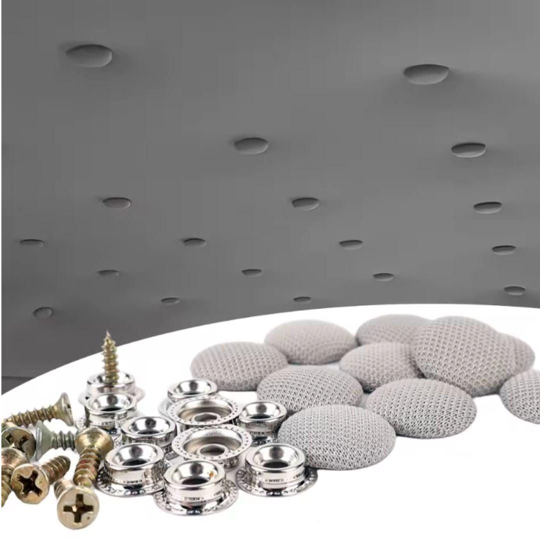 Набор для ремонта обшивки потолка для автомобиля 40 шт. Cерый (29527442) - фото 6