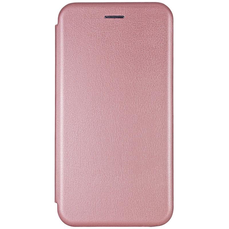 Противоударный Кожаный чехол (книжка) Classy для Xiaomi Redmi Note 8 / Note 8 2021 Rose Gold