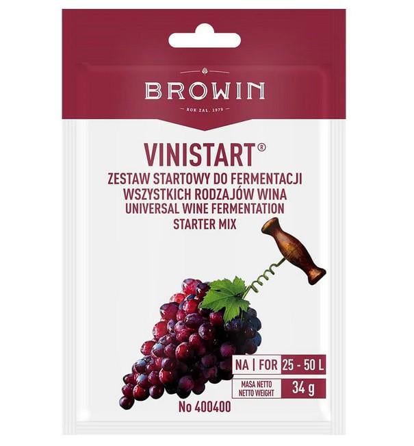 Дрожжи винные Browin Vinistart 34 г (ПР 400400)