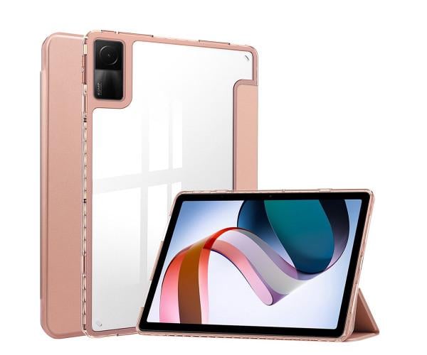 Чохол-книжка Glass Magnet Flip Cover для Xiaomi Redmi Pad Рожевий