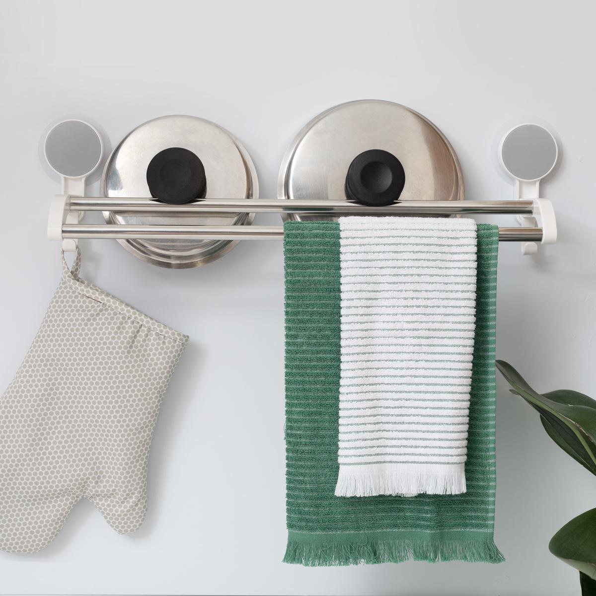 Тримач для рушників MVM BP-9 WHITE подвійний Сірий (211104) - фото 6