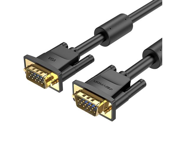 Кабель Vention DAEBG VGA Male to VGA Male с ферритовыми стержнями 1,5 м Black