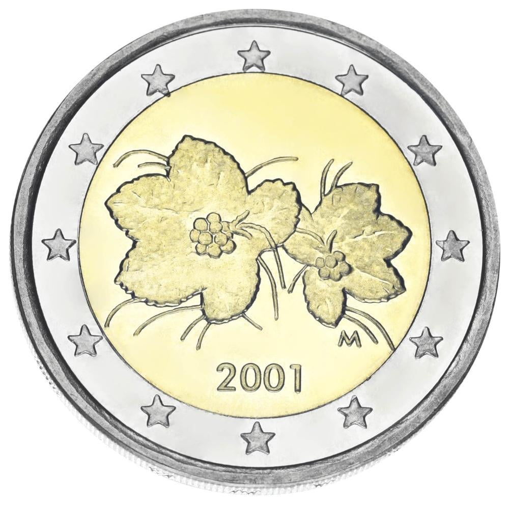 Колекційна монета Фінляндія 2 євро 2001 Біметал UNC (М21983)