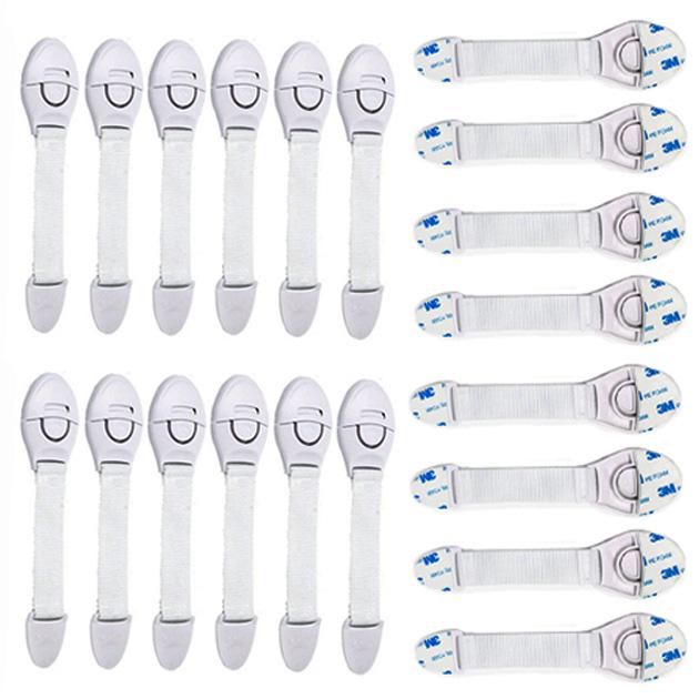 Замок блокатор на меблі від дітей Білий Kids Guard 20 шт. (29332478)