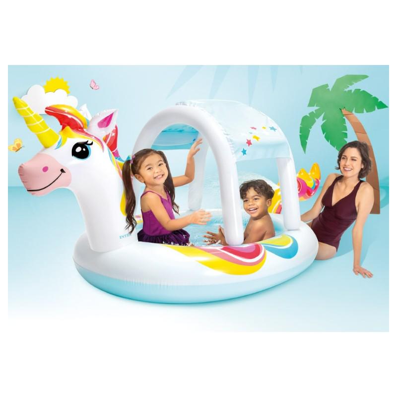 Бассейн детский надувной Intex 58435 с навесом Единорог (SD4502) - фото 5