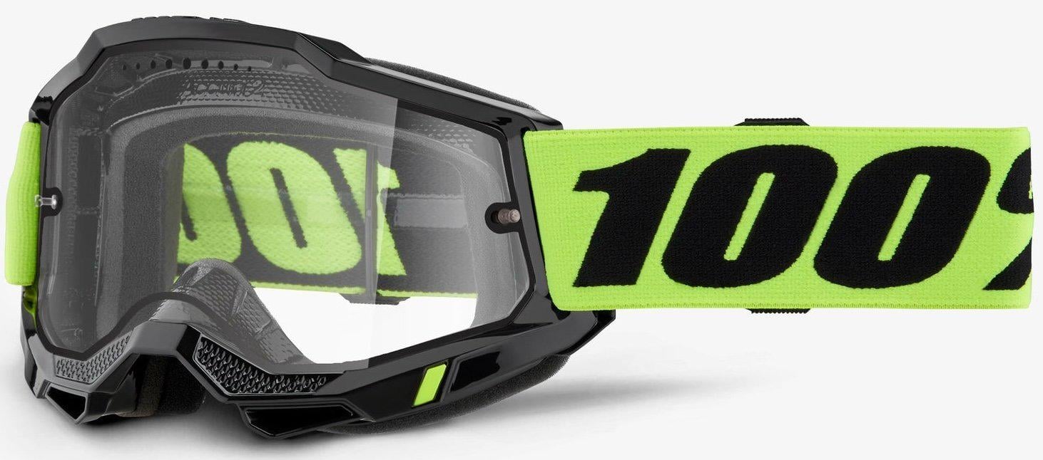 Мотоокуляри 100% ACCURI 2 ENDURO MTB Goggle Neon Yellow - Clear Lens/Dual Clear Lens (34618)