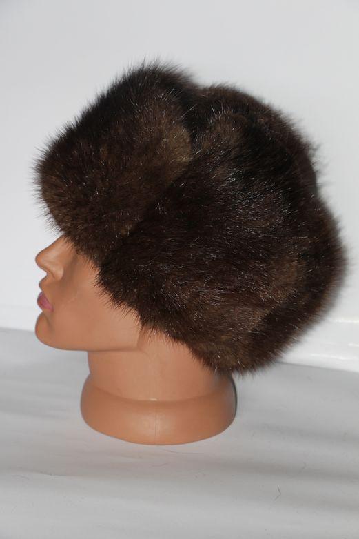 Шапка мужская из меха ондатры Коричневый (29005)