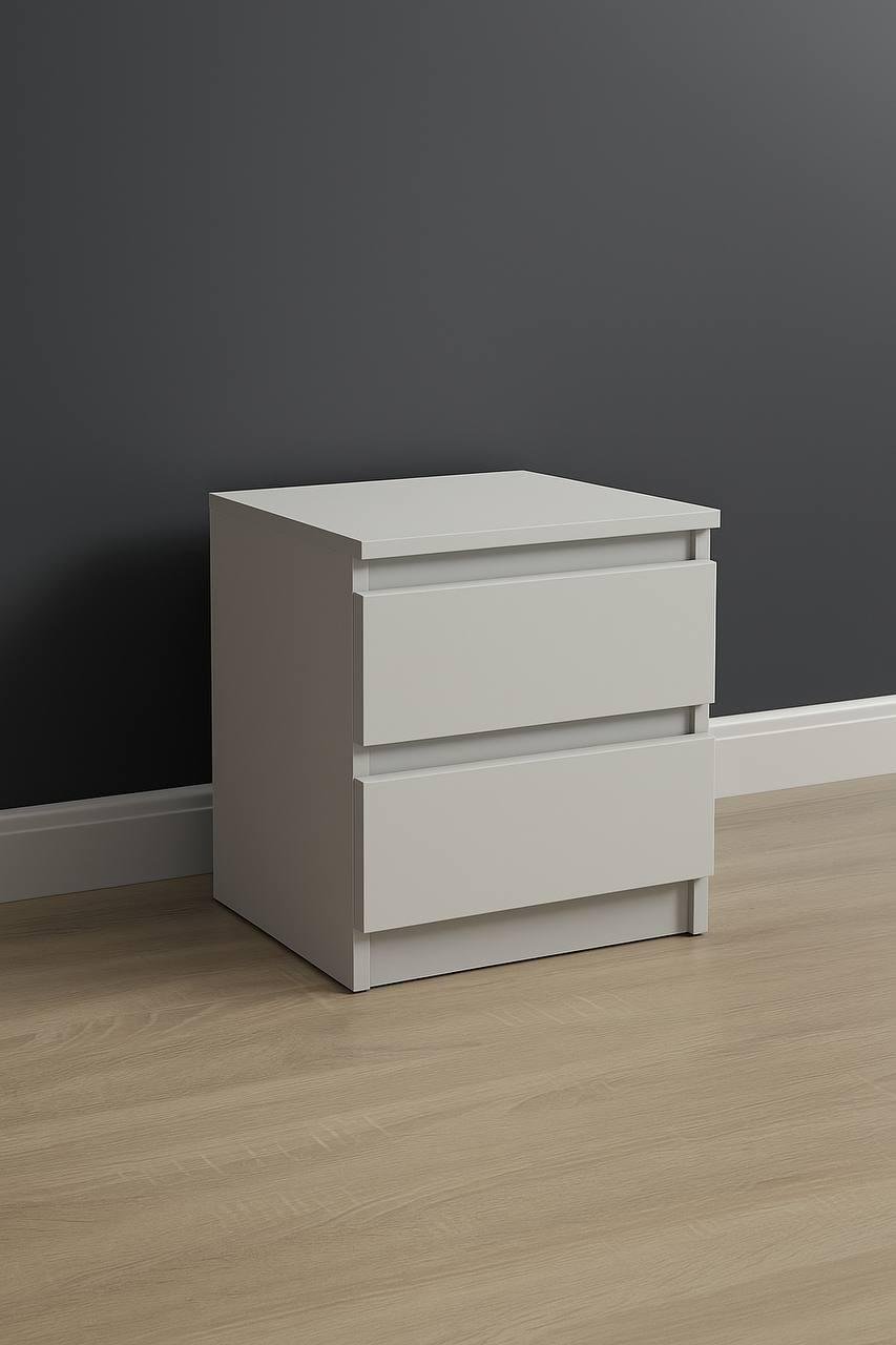 Тумба приліжкова Кватро 2 шухляди 400х480х340 мм Кашемір