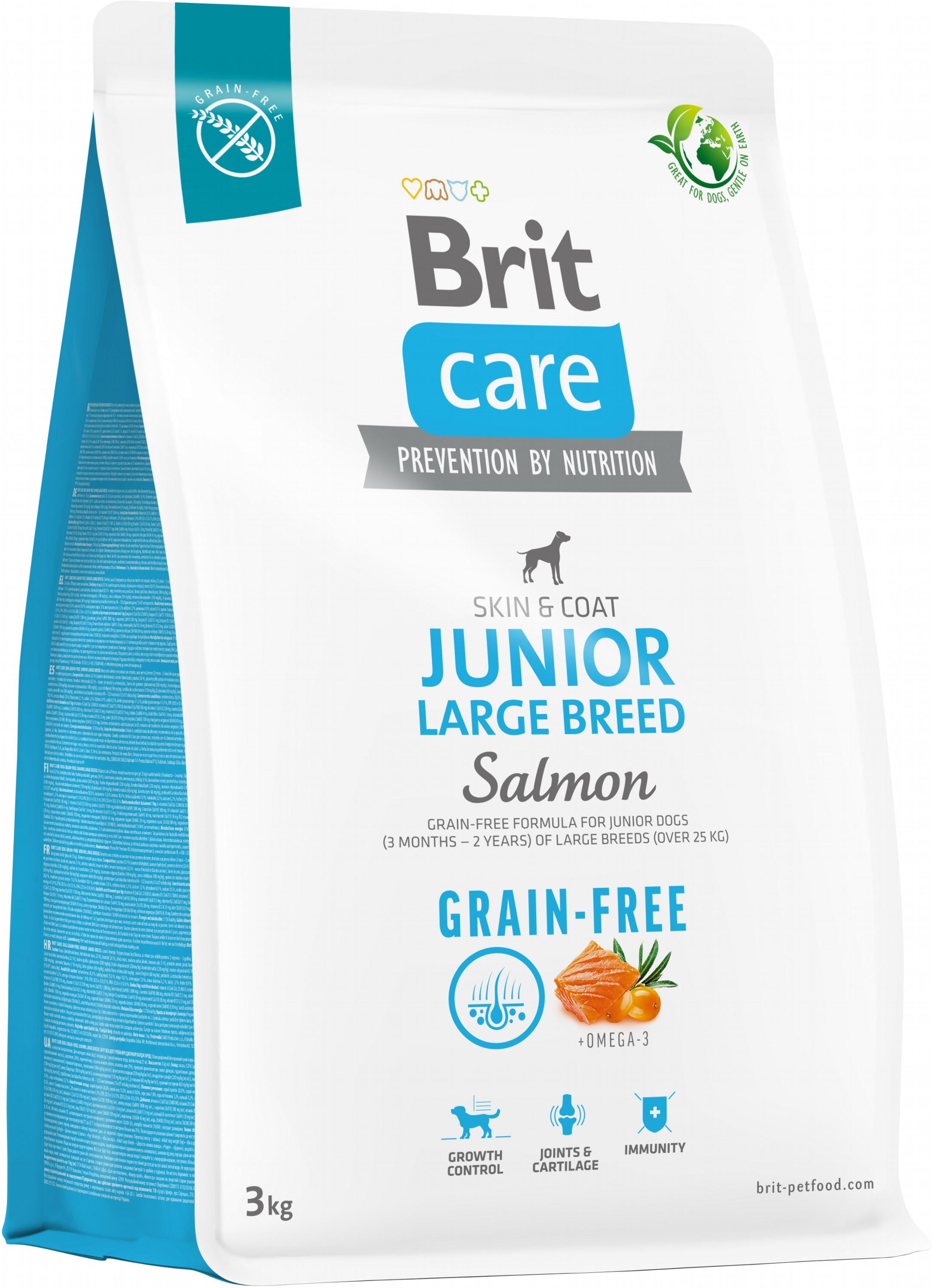 Корм для молодих собак великих порід Brit Care Dog Grain-free Junior Large Breed з лососем беззерновий 3 кг (8595602558872) Корм для молодих собак великих порід Brit Care Dog Grain-free Junior Large Breed з лососем беззерновий 3 кг (8595602558872)