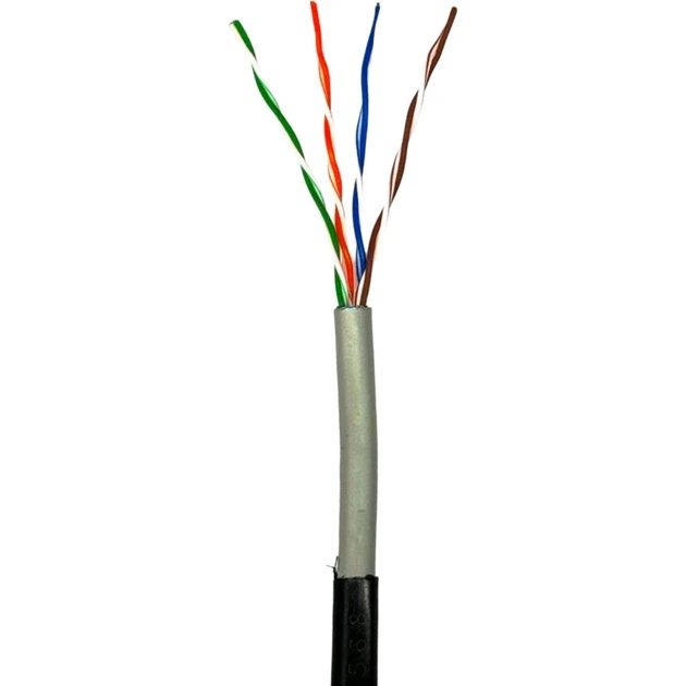 Кабель витая пара для внутренних работ GEAR UTP 4x2x0,51 Cat5E CCA Premium 305 м Серый (3127501619)