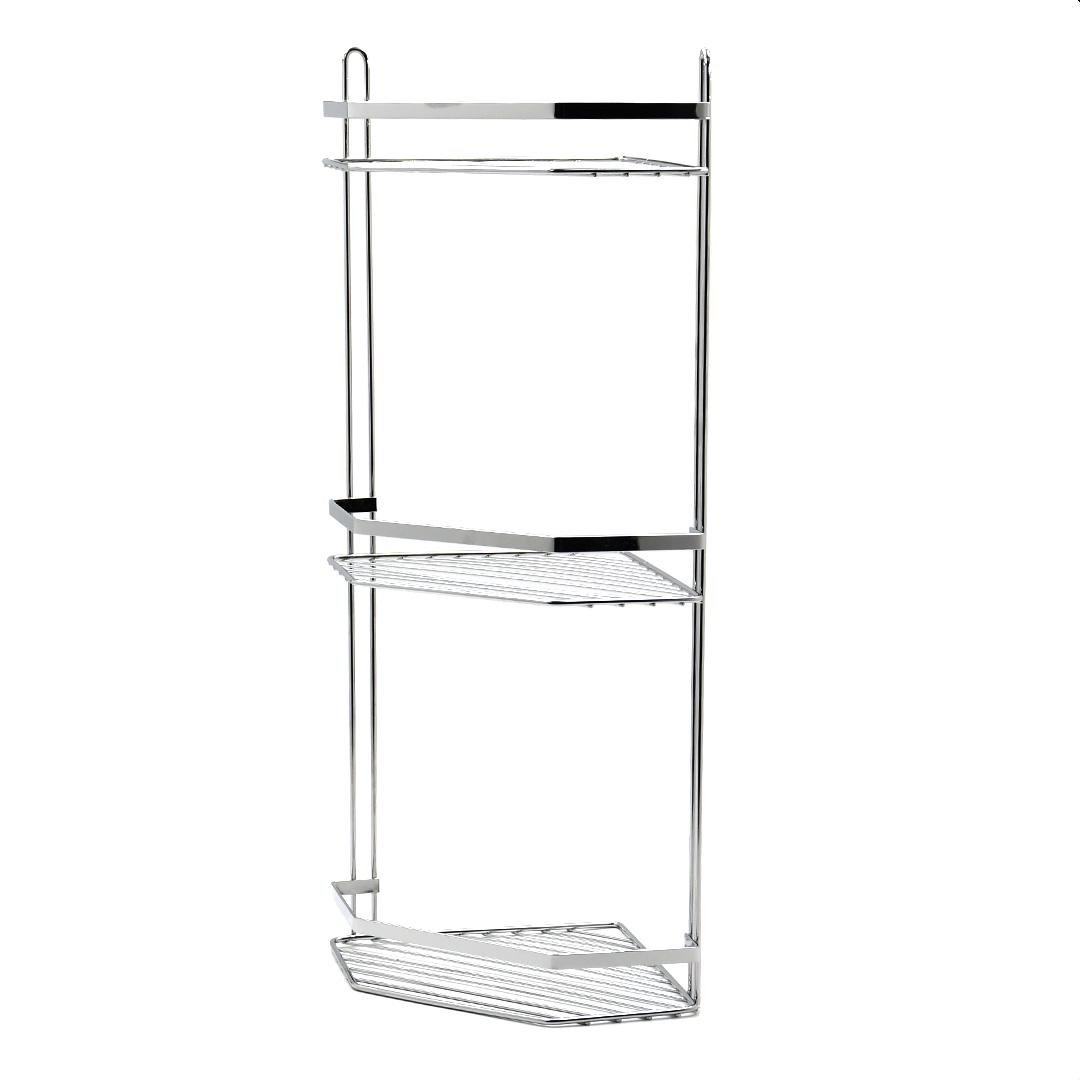 Полиця триярусна Homax 27x20x56,5 см Хром (EBA-2003) - фото 3 Полиця триярусна Homax 27x20x56,5 см Хром (EBA-2003) - фото 3