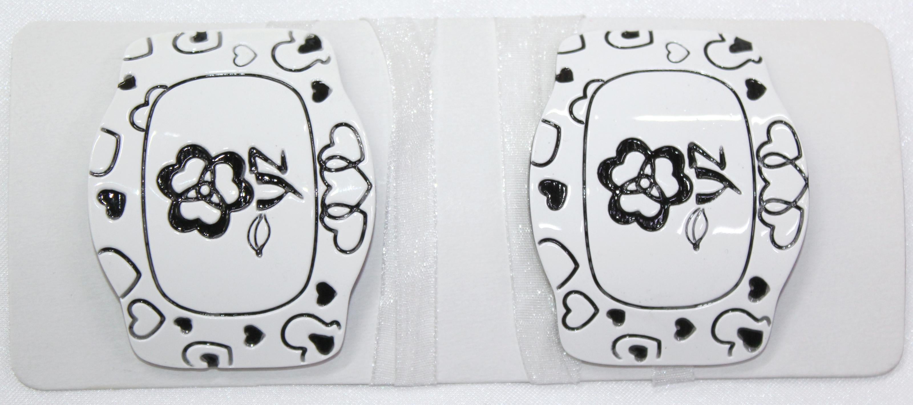 Магниты для штор и гардин Гелла 165 м 2 шт. Белый/Черный (81-076)