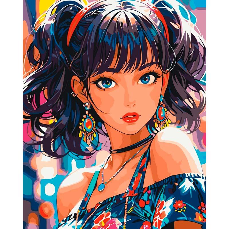 Картина по номерам ART CRAFT Девушка с голубыми глазами 40х50 см (16117-AC)