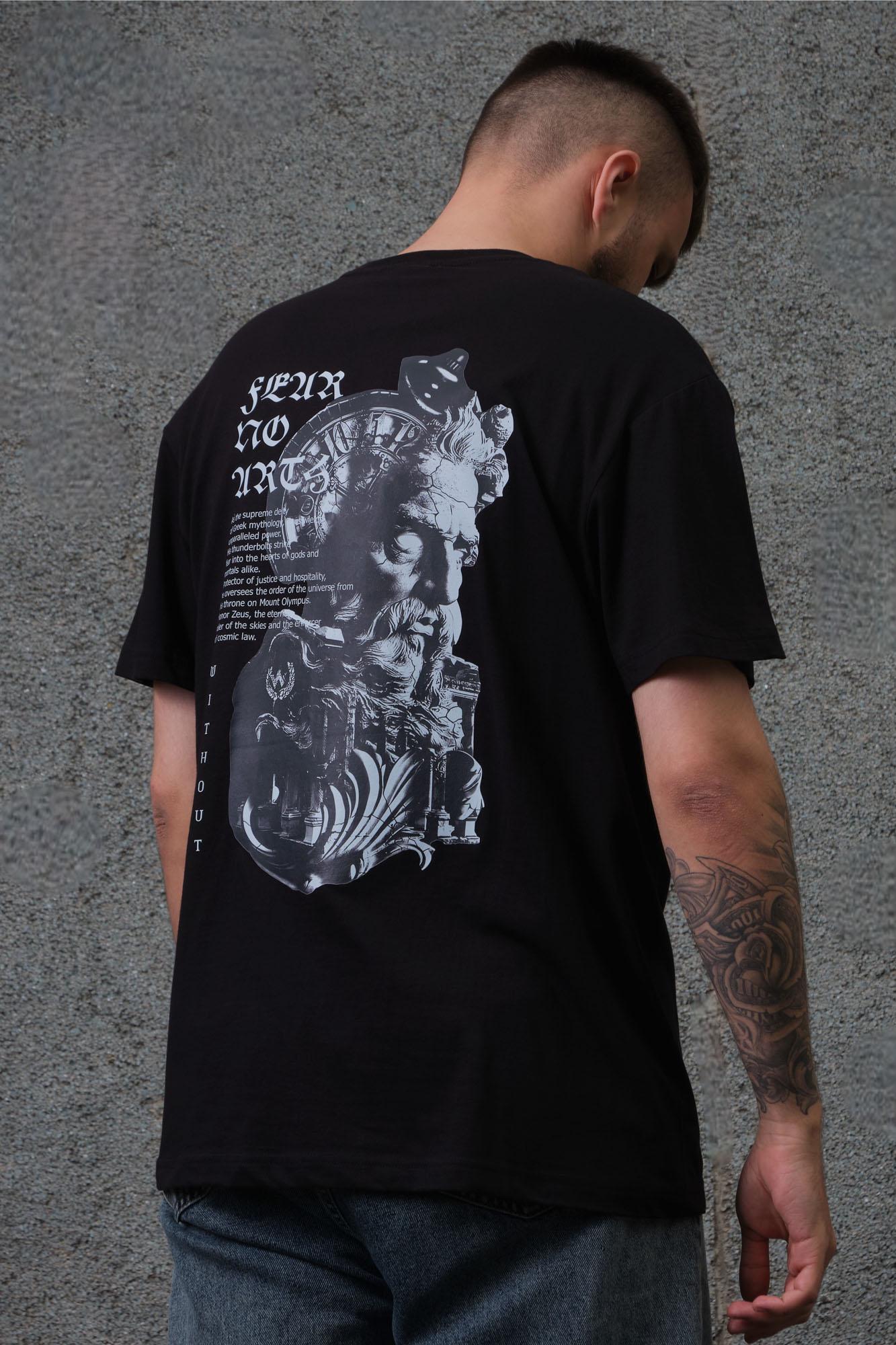 Футболка чоловіча оверсайз Without Greek S/M Black (S8049310)