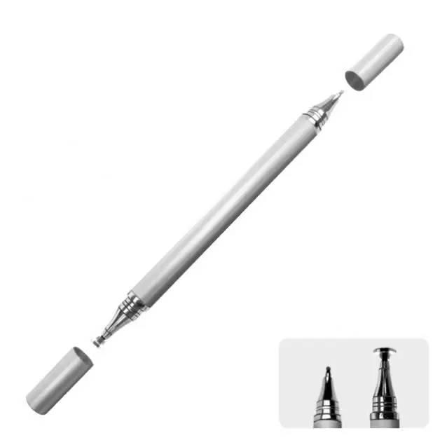 Стилус двосторонній для малювання 2в1 Сріблястий (2102748373) - фото 2