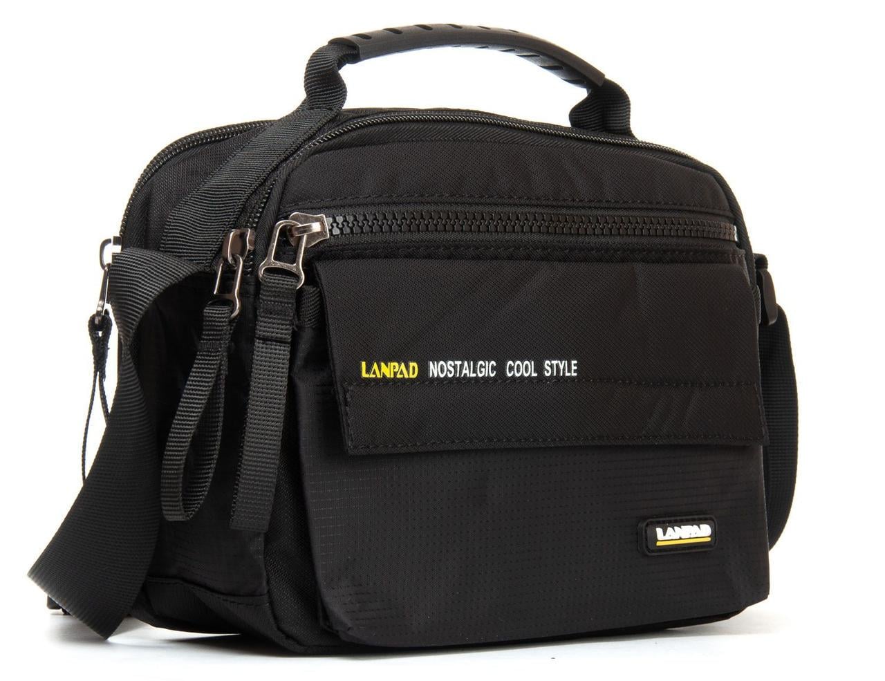Сумка мужская Lanpad тканевая Черный (LAN4120 black)