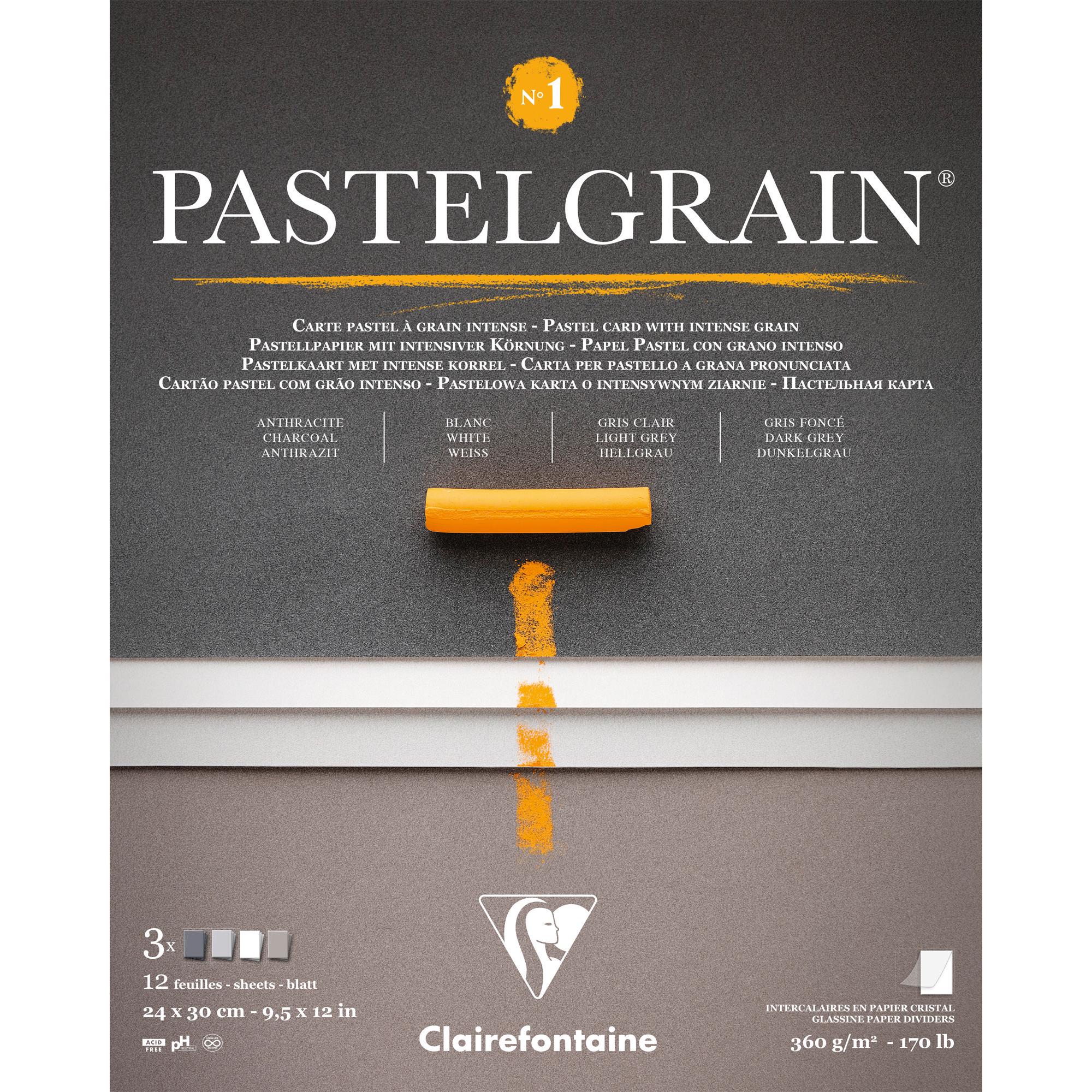 Папір для пастелі Clairefontaine PastelGrain №1 24х30 см 12 аркушів (976058C) Папір для пастелі Clairefontaine PastelGrain №1 24х30 см 12 аркушів (976058C)