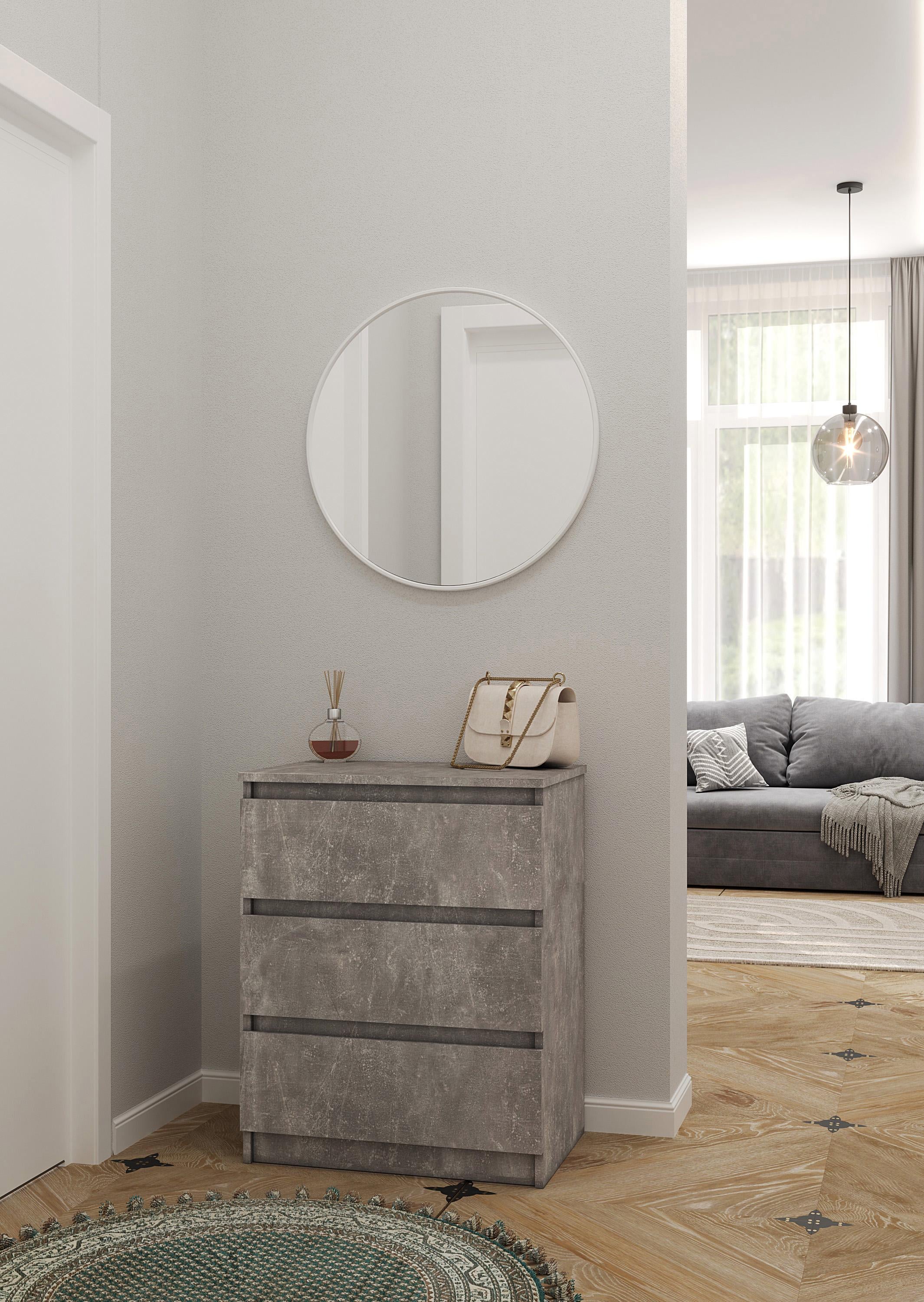 Комод с выдвижными ящиками Nt-217 603x758x403 мм Бетон (sr25-nt217-beton) Комод с выдвижными ящиками Nt-217 603x758x403 мм Бетон (sr25-nt217-beton)