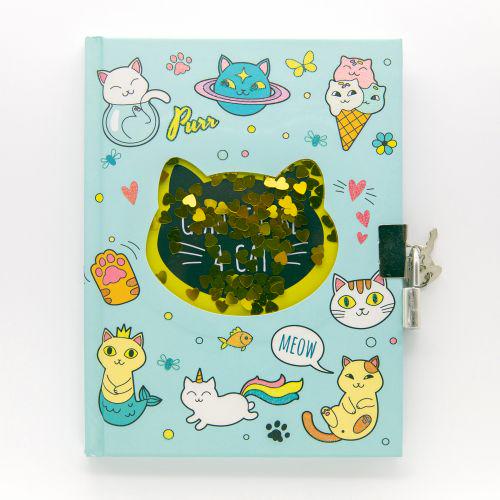 Блокнот на замочке Котики (177061)