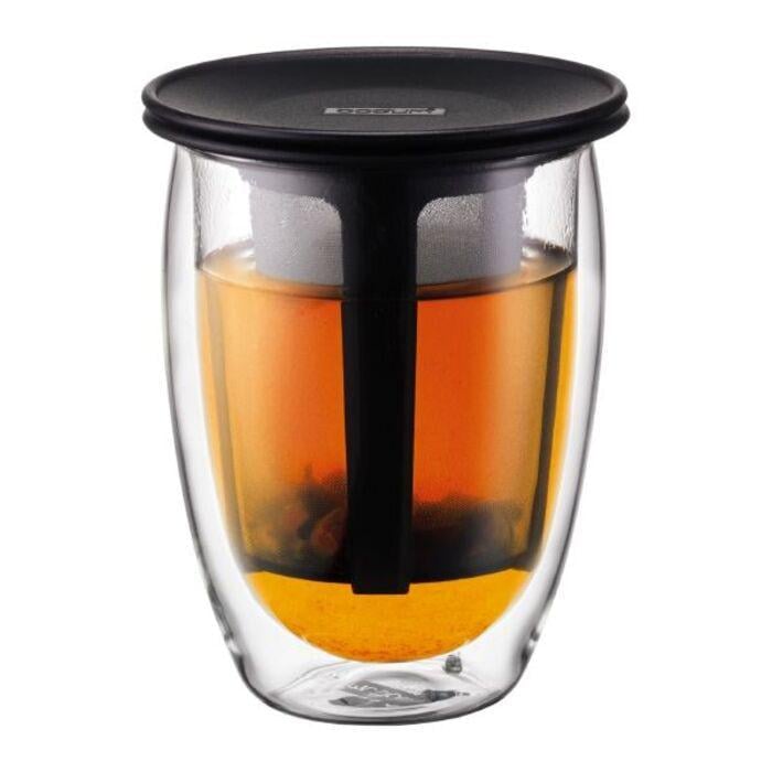 Чашка с двойными стенками для чая Bodum Tea For One боросиликатное стекло 350 мл (2540573) Чашка с двойными стенками для чая Bodum Tea For One боросиликатное стекло 350 мл (2540573)
