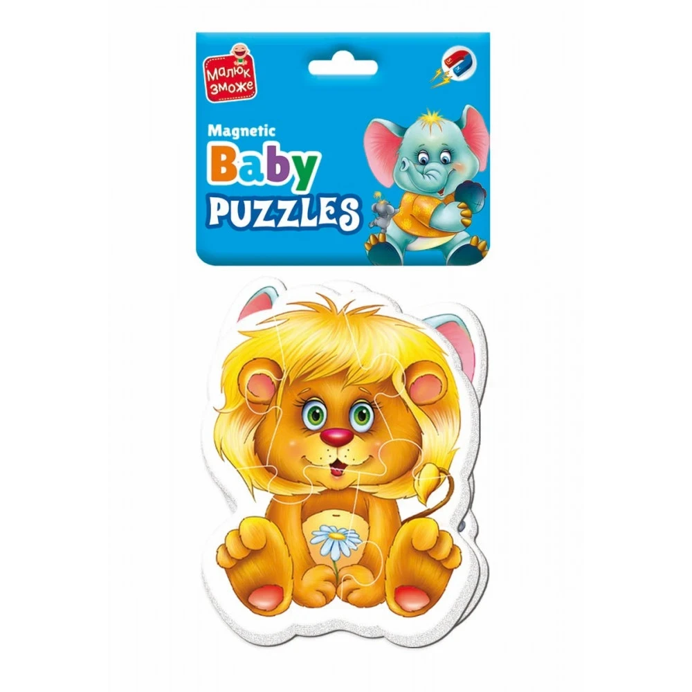 Гра розвиваюча Vladi Toys магнітні бейбі пазли Зоопарк (VT3208-28)